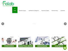 Tablet Screenshot of laboratoriosfalab.com